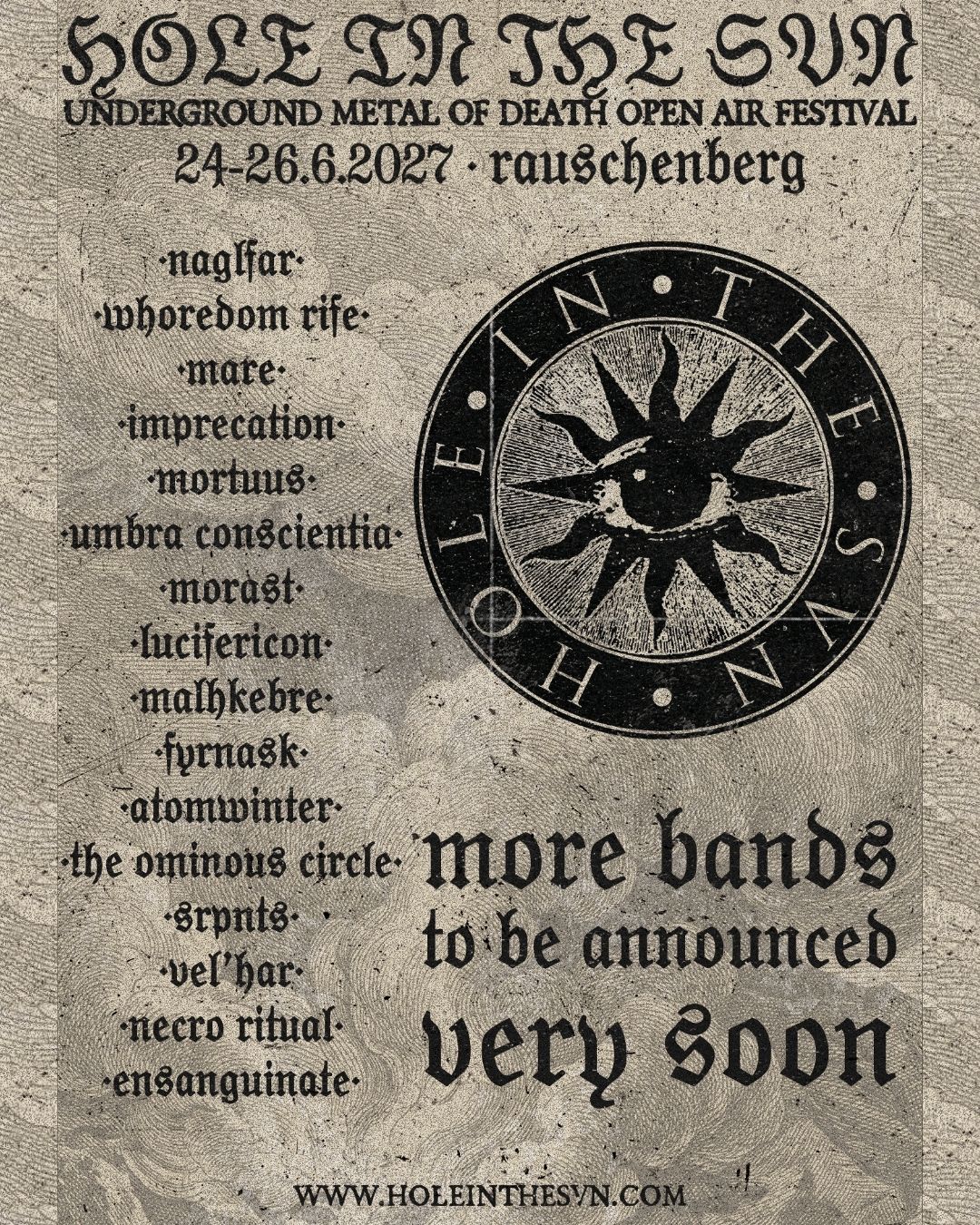 HOLE IN THE SVN Announces 16 Bands for 2027 Edition